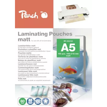 Peach S-PP580-30 laminavimo maišeliai matiniai A5 100 vnt