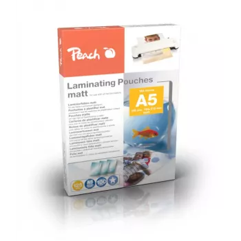 Laminavimo maišeliai Peach S-PP525-30, matiniai, A5, 100 vnt.