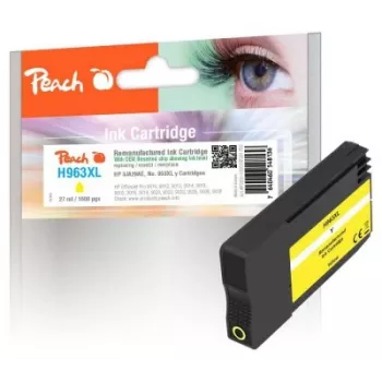 Peach PI300-1030 rašalo kasetė, 1 vnt., suderinama, didelės talpos (XL), geltona