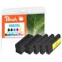 Peach PI300-1032 rašalo kasetė 5 vnt. Suderinama High (XL) Juoda, Žydra, Rožinė, Geltona