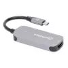 Manhattan USB-C 3-in-1 Dock/Hub su HDMI, USB-A, USB-C ir Power Delivery 100W, aliuminis