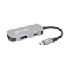Manhattan USB-C 3-in-1 Dock/Hub su HDMI, USB-A, USB-C ir Power Delivery 100W, aliuminis