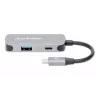 Manhattan USB-C 3-in-1 Dock/Hub su HDMI, USB-A, USB-C ir Power Delivery 100W, aliuminis