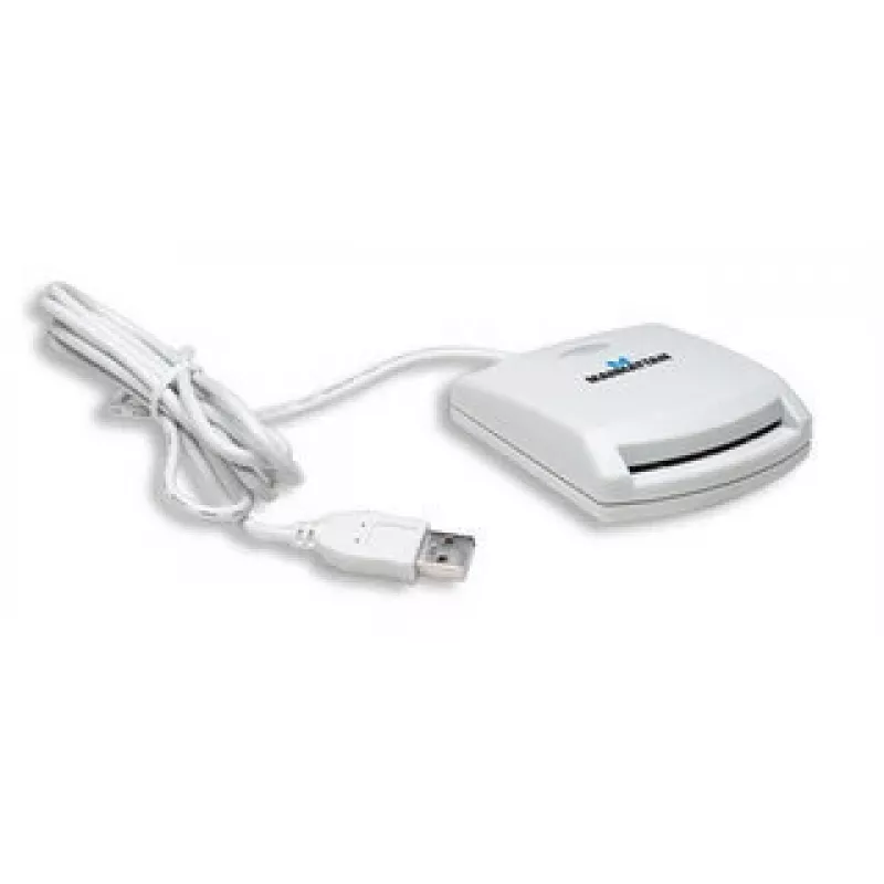 Manhattan 172844 belaidžio ryšio kortelių skaitytuvas USB 1.1 Baltas
