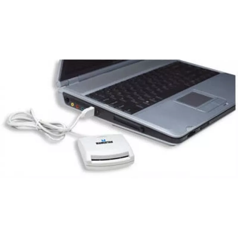 Manhattan 172844 belaidžio ryšio kortelių skaitytuvas USB 1.1 Baltas