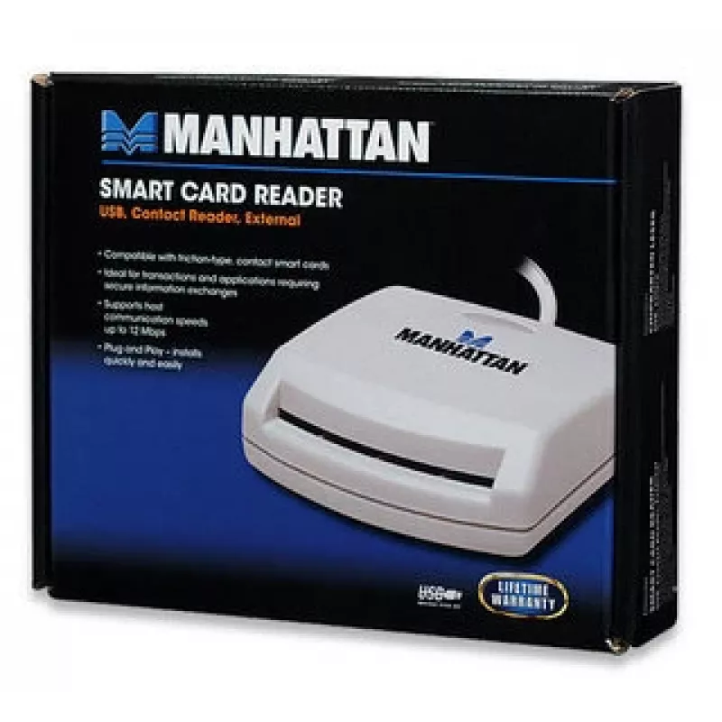 Manhattan 172844 belaidžio ryšio kortelių skaitytuvas USB 1.1 Baltas