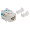 Intellinet Keystone Jack, Cat6, UTP, Punch-down, Baltas, Plokščias, RJ-45, Moteriška, 22/26 AWG