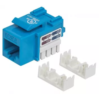 Intellinet Keystone Jack, Cat6, UTP, Punch-down, Mėlynas