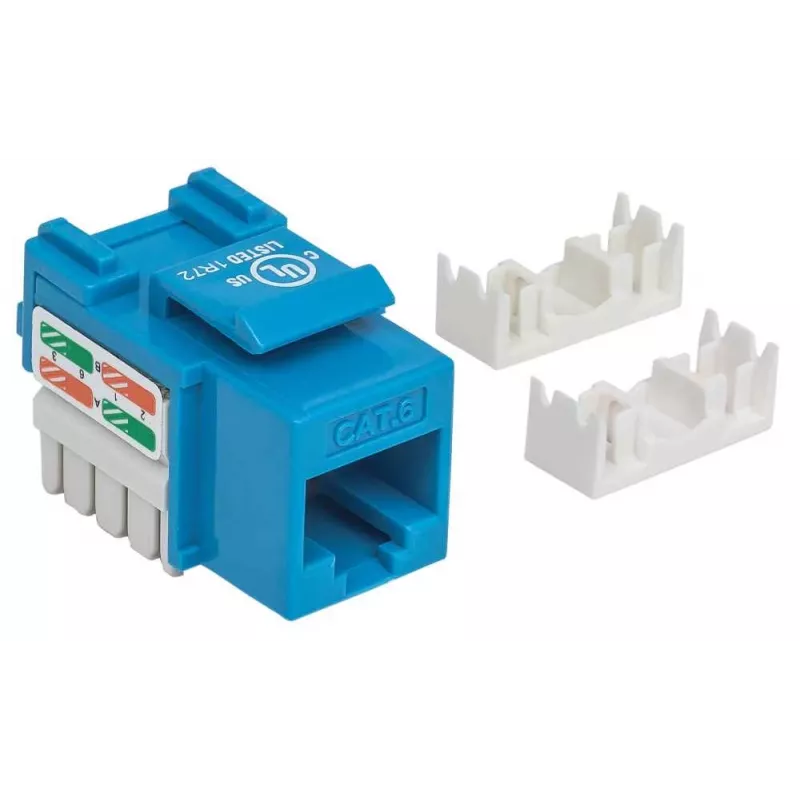 Intellinet Keystone Jack, Cat6, UTP, Punch-down, Mėlynas
