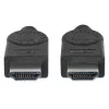 Manhattan HDMI 4K@30Hz laidas su Ethernet, 1 m, tinka visiems 1080p/HD ir daugumai 4K įrenginių (patikrinkite savo sistemos 4K specifikaciją), vyriškas į vyrišką, juodas, Ultra HD 4k x 2k, viso gyvenimo garantija, didelės spartos, atitinka HDMM1MHS