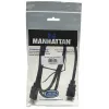 Manhattan HDMI 4K@30Hz laidas su Ethernet, 1 m, tinka visiems 1080p/HD ir daugumai 4K įrenginių (patikrinkite savo sistemos 4K specifikaciją), vyriškas į vyrišką, juodas, Ultra HD 4k x 2k, viso gyvenimo garantija, didelės spartos, atitinka HDMM1MHS