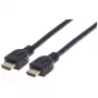 Manhattan HDMI 4K@60Hz laidas su Ethernet – CL3, 5 m, tinkamas montuoti sienoje, visiems 4K ir 1080p/HD įrenginiams, vyriškas į vyrišką, juodas, Ultra HD 4k x 2k, viso gyvenimo garantija, Premium High Speed