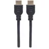 Manhattan HDMI 4K@60Hz laidas su Ethernet – CL3, 5 m, tinkamas montuoti sienoje, visiems 4K ir 1080p/HD įrenginiams, vyriškas į vyrišką, juodas, Ultra HD 4k x 2k, viso gyvenimo garantija, Premium High Speed