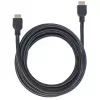 Manhattan HDMI 4K@60Hz laidas su Ethernet – CL3, 5 m, tinkamas montuoti sienoje, visiems 4K ir 1080p/HD įrenginiams, vyriškas į vyrišką, juodas, Ultra HD 4k x 2k, viso gyvenimo garantija, Premium High Speed