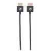 Manhattan HDMI kabelis su Ethernet (ypač plonas), 4K@60Hz (Premium High Speed), 1 m, vyriški kištukai, juodas