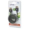Manhattan HDMI laidas su Ethernet (ypač plonas), 4K@60Hz (Premium High Speed), 1,8 m, Kištukas–Kištukas, Juodas, Ultra HD 4k x 2k, Visiškai ekranuotas, Auksuoti kontaktai, Viso gyvenimo garantija