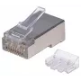 Intellinet RJ45 moduliniai kištukai Pro Line, Cat6A, STP, 3-šakiai, kietiems ir vytiems laidams, 50 µ auksuoti kontaktai, 70 vnt.