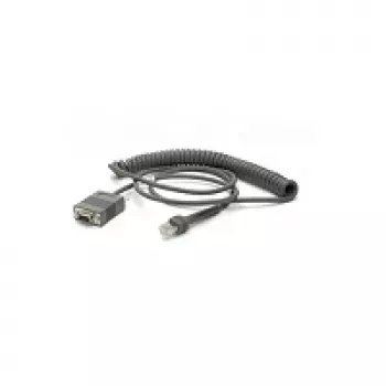 Zebra CBA-RF3-C09ZAR serijinis kabelis, juodas, 2,8 m, RS232 DB9