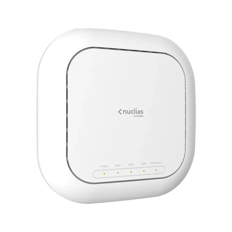 D-Link Wireless AC1900 Wave2 Nuclias prieigos taškas, 2.4 GHz, 5 GHz, 1900 Mbit/s, SSID, WPA, WPA-Įmonėms, WPA-PSK, WPA2-Įmonėms, WPA2-PSK, WPA3, WPA3-PSK, 10,100,1000 Mbit/s