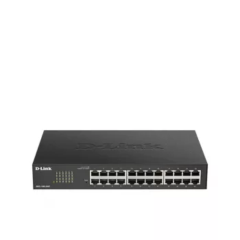 D-Link 24 prievadų Gigabit tinklo valdomas jungiklis, Managed, L2, Gigabit Ethernet (10/100/1000), montuojamas į stelažą, 1U