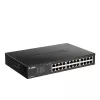 D-Link 24 prievadų Gigabit tinklo valdomas jungiklis, Managed, L2, Gigabit Ethernet (10/100/1000), montuojamas į stelažą, 1U