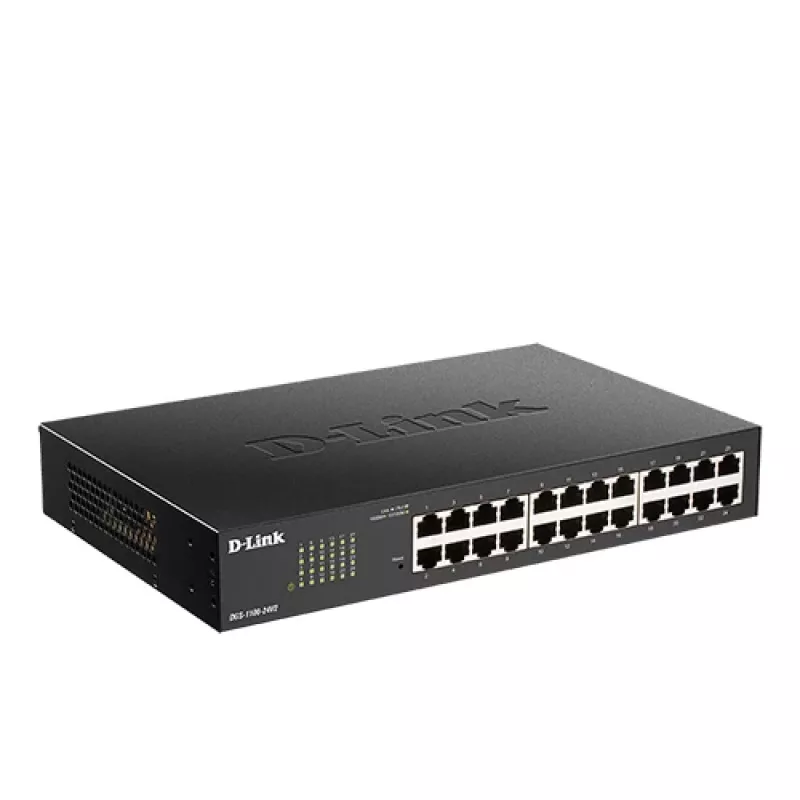 D-Link 24 prievadų Gigabit tinklo valdomas jungiklis, Managed, L2, Gigabit Ethernet (10/100/1000), montuojamas į stelažą, 1U