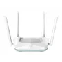 D-Link EAGLE PRO AI AX1500 belaidis maršrutizatorius, Gigabit Ethernet, dviejų juostų (2,4 GHz / 5 GHz), baltas