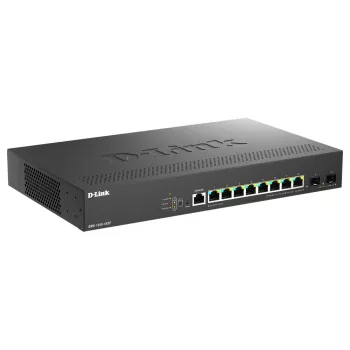 D-Link DMS-1250-10SP/E valdomas tinklo jungiklis 2.5G Ethernet (100/1000/2500) Power over Ethernet (PoE) juodas