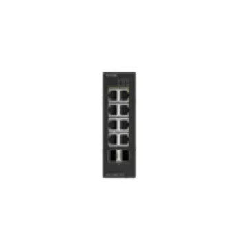 D-Link 10 prievadų gigabitinė pramoninė PoE+ nevaldoma jungtis su 2 x 2.5G SFP+ prievadais