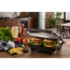 Ariete 1911 Toast & Grill Slim - nelipanti elektrinė keptuvė skrebučiams ir sumuštiniams - briaunota plokštė - 1000 W - sidabrinė