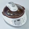 Ariete 2945 Multicooker Twist daugiafunkcis virtuvinis robotas, maisto gaminimo prietaisas su maišymo peiliuku, LCD ekranu, 30 išankstinių programų, 5 L krepšiu, receptų rinkiniu, baltas/pilkas