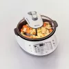 Ariete 2945 Multicooker Twist daugiafunkcis virtuvinis robotas, maisto gaminimo prietaisas su maišymo peiliuku, LCD ekranu, 30 išankstinių programų, 5 L krepšiu, receptų rinkiniu, baltas/pilkas