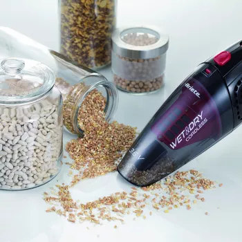 Ariete Wet & Dry belaidis dulkių siurblys, šlapias ir sausas, filtravimo, čiužiniams, veidrodžiams, laiptams, apmušalams, mechaninis, 2 metai, be maišelio