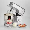 Ariete 1598 Gourmet Professional 7L Metal – Planetinis maišytuvas su blenderiu, nerūdijančio plieno dubuo 7 l, stiklinis ąsotis, 1200 W, 6 greičių