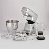 Ariete 1598 Gourmet Professional 7L Metal – Planetinis maišytuvas su blenderiu, nerūdijančio plieno dubuo 7 l, stiklinis ąsotis, 1200 W, 6 greičių