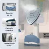 Ariete 6246 Duetto Garment Iron - Vertikalus ir horizontalus lygintuvas su nelimpančia keramine plokšte - 1000 W - Baltas ir mėlynas
