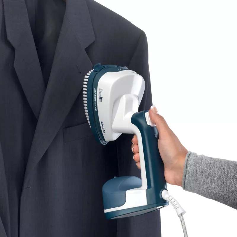 Ariete 6246 Duetto Garment Iron - Vertikalus ir horizontalus lygintuvas su nelimpančia keramine plokšte - 1000 W - Baltas ir mėlynas