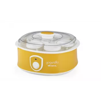 Ariete 617 Yogurella - Jogurto gaminimo aparatas - 7 stikliniai indeliai - 1,3 kg naminio jogurto - 20 W - Baltas ir geltonas