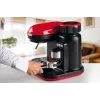 Ariete 1318 Moderna Espresso kavos aparatas su integruotu kavos malūnėliu, kavos pupelėms ir maltai kavai, pieno putojimo funkcija kapučino gamybai, 1 ir 2 puodelių filtras, 1080 W, 800 ml, raudona