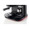 Ariete 1318 Moderna Espresso kavos aparatas su integruotu kavos malūnėliu, kavos pupelėms ir maltai kavai, pieno putojimo funkcija kapučino gamybai, 1 ir 2 puodelių filtras, 1080 W, 800 ml, raudona