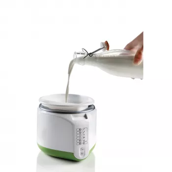 Ariete 615 B-Cheese sūrio ir jogurto gaminimo aparatas, 6 programos, nuimamas nelimpantis krepšelis, tinka veganams ir alergiškiems, receptų knyga, 500 W, baltas/žalias