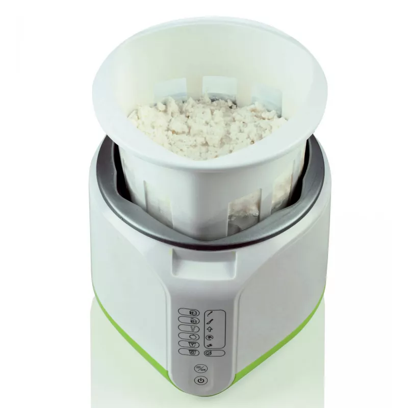 Ariete 615 B-Cheese sūrio ir jogurto gaminimo aparatas, 6 programos, nuimamas nelimpantis krepšelis, tinka veganams ir alergiškiems, receptų knyga, 500 W, baltas/žalias