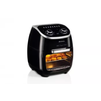 Ariete 4619 Airy Fryer Oranžinė – oro gruzdintuvė ir elektrinė orkaitė su rotiseriu, besisukančiu krepšiu, džiovintuvu, 2000 W, 11 L, plieninė