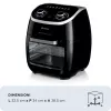 Ariete 4619 Airy Fryer Oranžinė – oro gruzdintuvė ir elektrinė orkaitė su rotiseriu, besisukančiu krepšiu, džiovintuvu, 2000 W, 11 L, plieninė