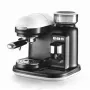 Ariete 1318 Moderna Espreso aparatas su integruotu kavos malūnėliu, kavos pupelėms ir maltai kavai, pieno putotoju kapučino gamybai, 1 ir 2 puodelių filtras, 1080 W, 800 ml, baltas