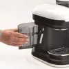 Ariete 1318 Moderna Espreso aparatas su integruotu kavos malūnėliu, kavos pupelėms ir maltai kavai, pieno putotoju kapučino gamybai, 1 ir 2 puodelių filtras, 1080 W, 800 ml, baltas
