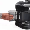 Ariete 1318 Moderna Espreso aparatas su integruotu kavos malūnėliu, kavos pupelėms ir maltai kavai, pieno putoklis kapučino gamybai, 1 ir 2 puodelių filtras, 1080 W, 800 ml, juodas