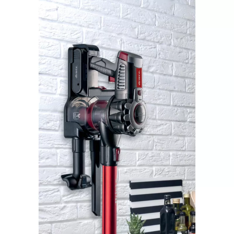 Ariete 2757 22V Lithium belaidė elektrinė šluota – 3 filtravimo lygiai – 2200 mAh Li-Ion baterija – su priedų rinkiniu – raudona