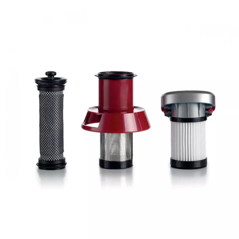Ariete 2757 22V Lithium belaidė elektrinė šluota – 3 filtravimo lygiai – 2200 mAh Li-Ion baterija – su priedų rinkiniu – raudona