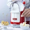 Ariete 2958 Pop Corn Maker Party Time, spragintų kukurūzų aparatas su svirtimi, 1100 W, talpa 600 g, karšto oro gaminimas be riebalų, raudonas